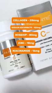 Nuwhite Whitening Vitamin C Plus with Niacinamide - 30 capsules