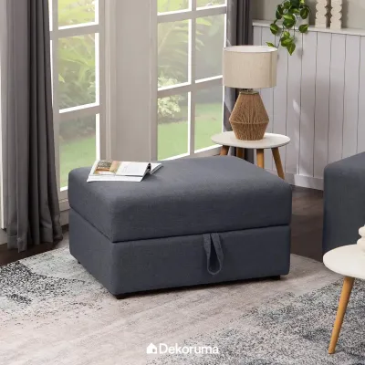 Dekoruma Michi Sofa Stool Storage | Sofa Penyimpanan