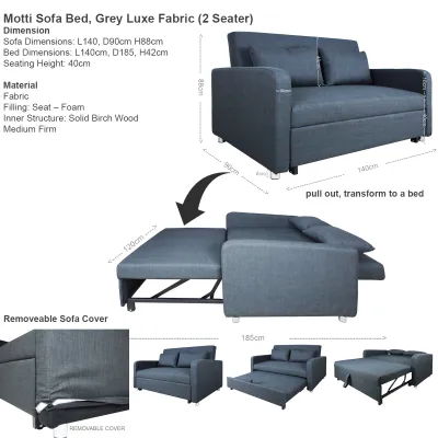 [SG Seller] Fabric Sofa Bed 3 Seater Sofabed Fast Delivery From Singapore. Free Assembly. High Quality Sofas and Sofabeds. 1 Year Warranty. Fast Delivery from Singapore.