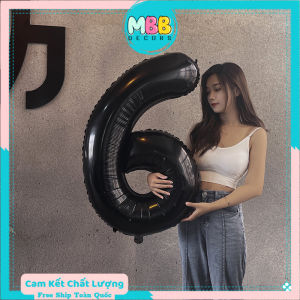 CỠ ĐẠI - Bóng số tuổi màu đen dùng chụp ảnh ngoại cảnhtrang trí sinh nhật cho mọi lứa tuổi cỡ lớn 70cm (CÓ TẶNG KÈM ỐNG HÚT THỔI)