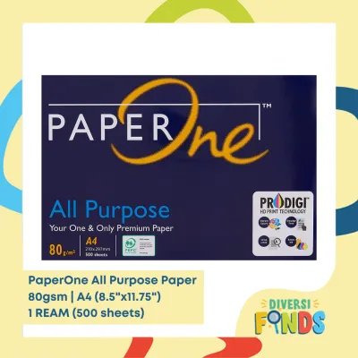 1 REAM Paper One Premium All Purpose / Copy Paper Short Long and A4 - Sub 24/ 80gsm