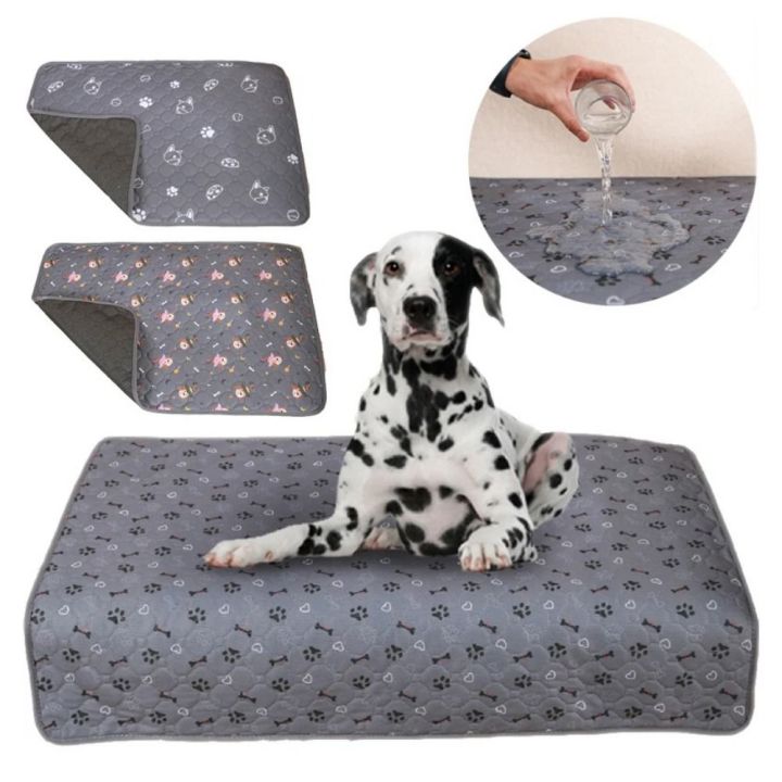 GOIDF Waterproof Pet Urine Mat Cartoon Washable Puppy Training Diaper