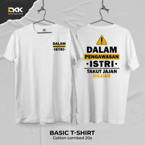 Desain Kaos Keren  - Kaos Kata Pasangan DPI Takut Jajan Diluar Bahan Combed 20s Lembut Nyaman Standar Distro