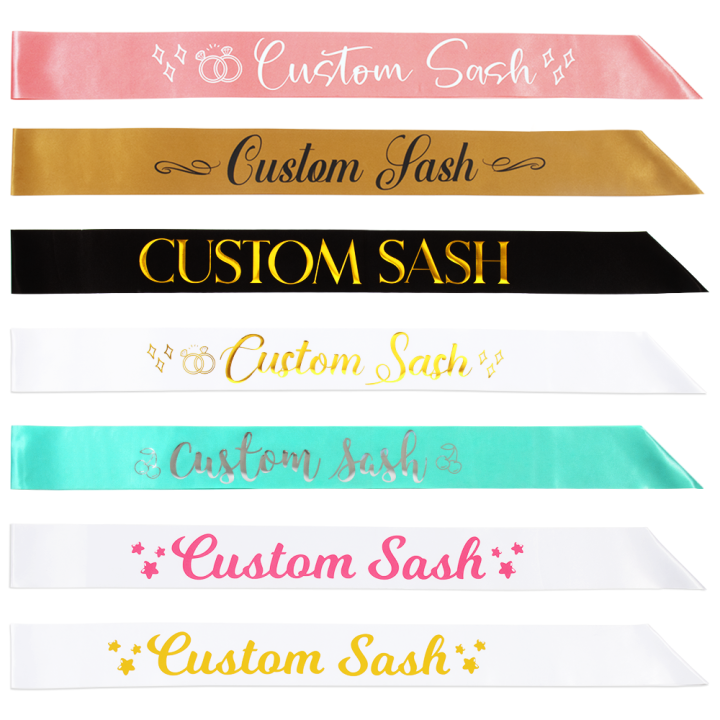 Custom Sash Personalized Satin Sash Customize name age memorial and all