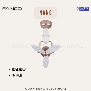 FANCO Nano 16" DC Motor Ceiling / Wall Mounting Fan