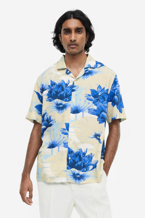 H&M Patterned resort shirt Lazada Lazada PH