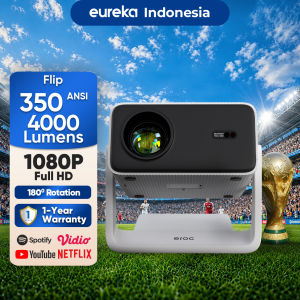 EROC - Smart Projector FLIP 350 ANSI Agile Projection 150" Screen BT5.0 Wifi 2.4+5G Fully Auto Focus EROC-PROJECTOR-I-FLIP