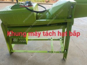 Khung máy tách bắp ngô không mô tơ đầy đủ phụ kiện bulydây curoaốc