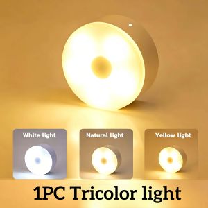 USB Rechargeable Stick-On Push Light Wireless Led Night Light For Cabinets Counters&Closets Touch Control&Durable Design