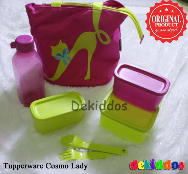 Tupperware Cosmo Lady- Lunch Box Set 7pcs/set