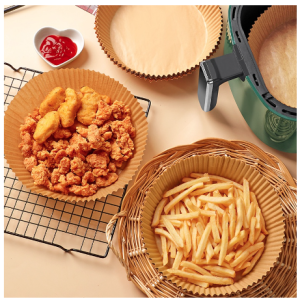 SET 50 MIẾNG GIẤY NẾN THẤM DẦU LÓT NỒI CHIÊN CHỐNG DÍNH -Giảm Thiểu Tối Đa Dầu Mỡ Bám Vào Nồi Chiên