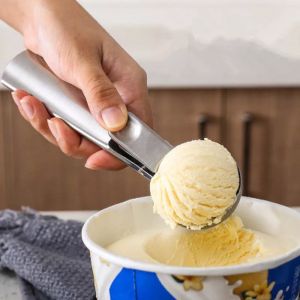 304 Stainless Steel Ice Cream Spoon Watermelon Baller Scoop Fruit Dessert Spoon Ice Cream Ball Maker