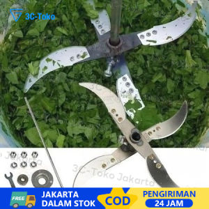 Pisau cacah rumput pakan ternak Bor Listrik Modifikasi Penghancur Sayur Mesin cacah rumput sayuran multifungsi pakan ternak entok ayam untuk dinamo dan stick bor Cacah rumput