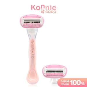 Oni 4 Blades Smooth Razor Set [1Razor + 1Refill] มีดโกนขนและใบมีดสำหรับผู้หญิง โอนิ