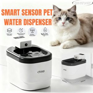 【SG】Pet Water Fountain2L 2500mAh Wireless 4-Layer Filtration Smart Sensing QuietPump Easy to Clean