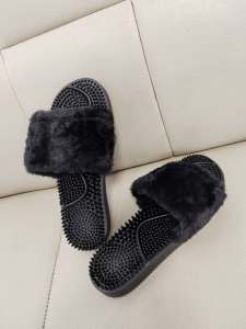 A26-A BALBON DESIGN COZY SLIDE SANDALS FOR WOMEN