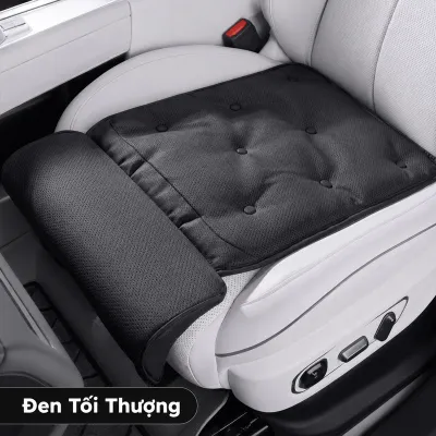 Đệm ngồi ô tô lót ghế da nappa pu thoáng khí chống trượt giảm mỏi bảo vệ nội thất phụ kiện xe hơi