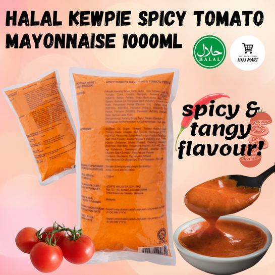 Halal Kewpie Spicy Tomato Mayonnaise 1000ml Lazada
