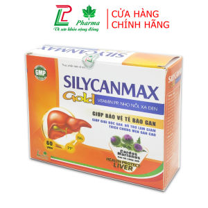 Viên uống giải độc gan Silycanmax Gold LP Pharma - thành phần xạ đen bồ công anh giúp bổ gan mát gan thanh nhiệt giảm men gan xơ gan viêm gan - Hộp 60 viên
