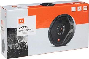 JBL GX Series GX628 6.5 inch 2 Way Coaxial Car Loudspeakers with Polypropylene Cones- Black - 60Wrms 180W peak (Pair)