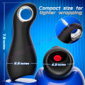 Male Sex Toys for Men Penis Vibrator Male Masturbator Penis Trainer Pump with Loop-handle 360° Wrapped Mens Stroker Adult Sex Toy. 