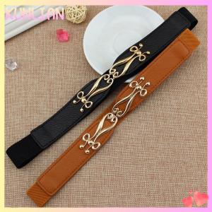 [KUNLIAN] แฟชั่นเอวยางยืด Elegant cumerbund ผู้หญิงชุดหัวเข็มขัดเข็มขัดเอว