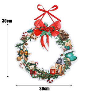 🔥11~11 Sale🔥Christmas Hanging Sign Santa Claus Xmas Welcome Door Decor Outdoor Indoor Christmas Decoration for Home Winter Party Holiday Decor