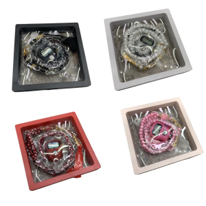 99 Rosary Tasbih Beads with Counter Rosary 99 Worry Beads Wrap Bracelets Wrap Bracelets Necklace for Women Men