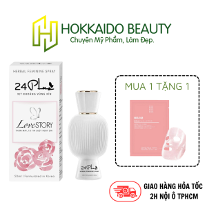 Xịt khoáng vùng kín hương nước hoa pháp 24Plus Love Story 50ml