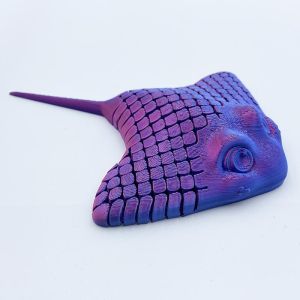 3D Printed Aquatic Animal -Bionic Manta Ray Stingray Toy Relief Desktop Decoration Flexible Sea Creature ToyGifts for Everyone