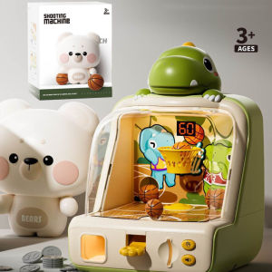 Mini Shooting Machine Kids Basketball Game Coin Operated Score Light Sound PK Toy Mainan Bola Kanak Kanak Best Gift