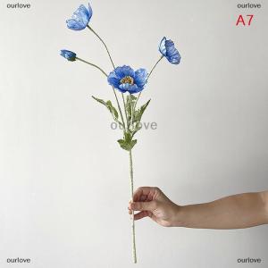 [COD] ourlove ดอกไม้ปลอมทำจากผ้าไหมงาดำดอกไม้ปลอมสำหรับงานแต่งงานในบ้านร้านเสริมสวยงานปาร์ตี้ของตกแต่งหรูหรา