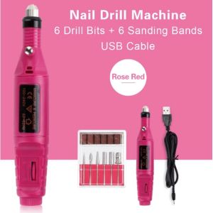 SCUDOS Electric Nail Drill Grinding Mesin Kikir Kuku Elektrik Bentuk Pena Untuk Pedicure Manicure Dan Nail