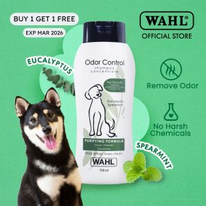 [1 FOR 1] Wahl Dog Odor Control Shampoo 700ml - Pets Plant Based Deodorising Cleanser (Expiry 03/26)