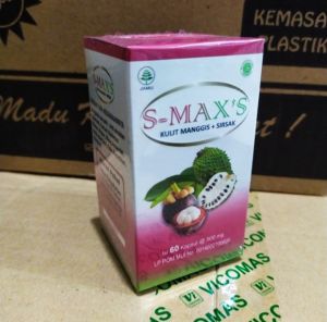 Kapsul SMAXS Kulit Manggis Sirsak Inayah Smaxs herbalS Maxs untuk Kanker Kista Kolesterol kapsul kulit manggis dan daun sirsak kapsul