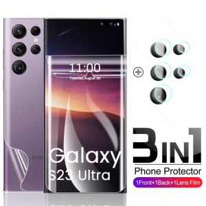 Pelindung Layar Samsung Galaxy S23 Samsung S23 Plus Samsung S23 Ultra Samsung S23 Fe paket 3 in 1 Berbahan Hydrogel
