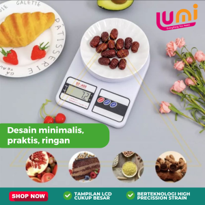 Timbangan Mini Digital Charge LED Peralatan Dapur Electronic Portable Kitchen Scale 10kg Taffware Digipounds Alat Bantu Ukur Berat Makanan Kopi Elektronik Rumah Serbaguna Akurasi 0.1g