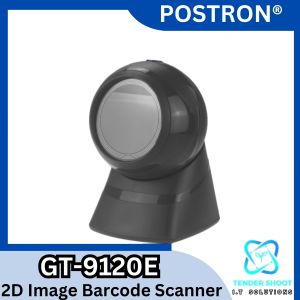 Postron 1D 2D GT-9120E Desktop Barcode Scanner USB Plug and Play with Automatic Sensing Scanning Omnidirectional Hands-Free Barcode Reader QR Screen Scanning Platform Scanner for POS PC Cash Register Supermarket Bookstore Retail Mall Drugstore Grocery