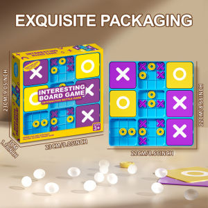 Kids Developmental Educational Toy Improved Board XO Tic-Tac-Toe Game Puzzle Toy