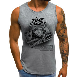 TIME IS MONEY | Singlet Pria | Dewasa | Distro | Diskon | Terbaru | Murah | Produk Lokal | CIAO.ID