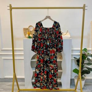 Long Dress TheRoses Crincle 3115-11 - Ghaudens