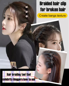 Women's Camellia Braided Hair Clips