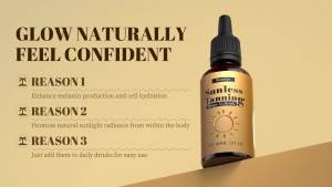 Tanning Drops To Drink - Drinkable Tanning Drops - Drink Your Tan Sunless for body - 60ml (1 Bottle)