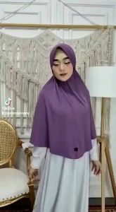 Kerudung serut jersey / Pet Antem / jumbo