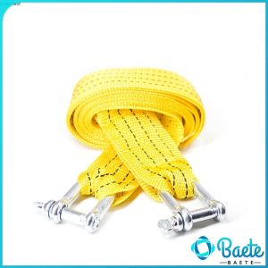 Baete 3m Towing Rope Universal Car Tow Strap Rope with Safety Hook