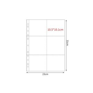 DISTILLATIONSTORE82RE9 Multiple Pockets A4 Kpop Photocard  Binder PP DIY Photo Album Refill Pages Collector Book Scrapbook Album Transparent Card Stamp Die Jewelry Storage