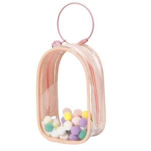 Portable PVC Clear Storage Bag with Secure Zippered Great for Showcasing Baby Items and Travel Needs Accessory