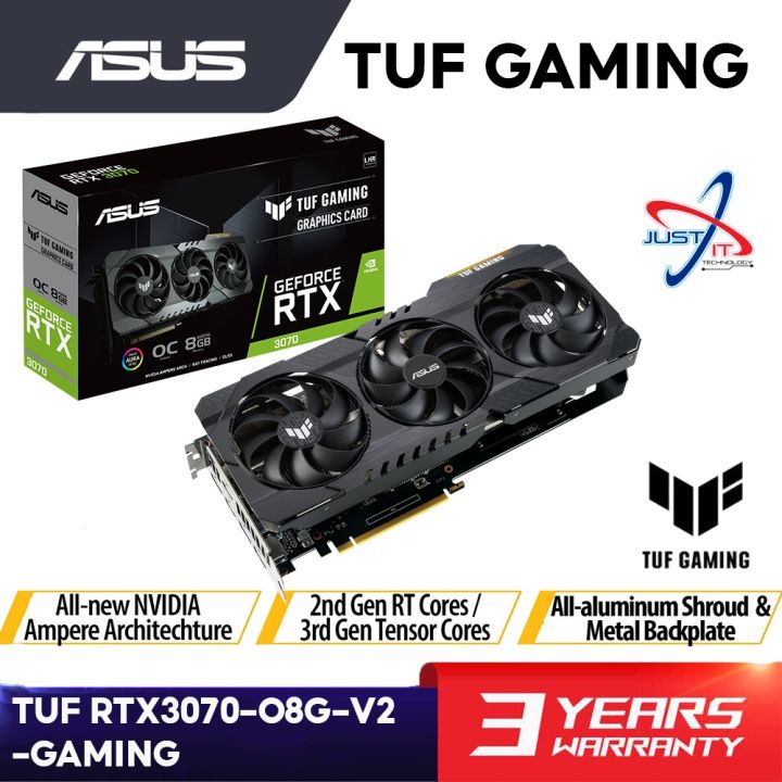 TUF rtx3070 V2 OC 8GB ddr6 graphics card (TUFRTX3070O8GV2GAMING