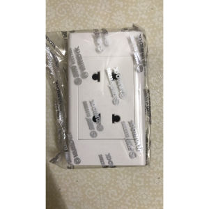 Mặt 2 ổ cắm 2 chấu Sino - S18U2