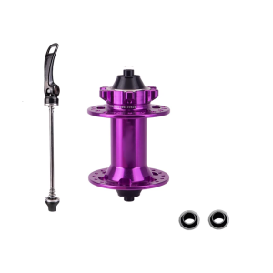 Bicycles Front Rear Hub Bike Hub 4 Bearing Front Rear 28/32/36 Hole Thru Disc Brake Bicycles Hub Easy to Use